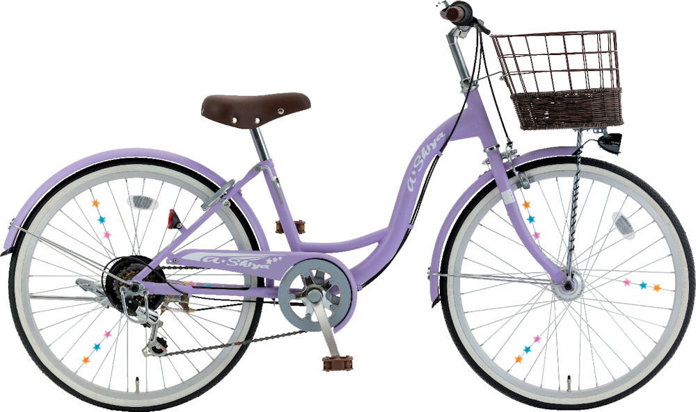 子供用自転車 シオノ エイシア 20 オートライト (フラットLラベンダー) 20SJ-S-HD SHIONO A・SHIYA 20 塩野自転車 シティサイクル