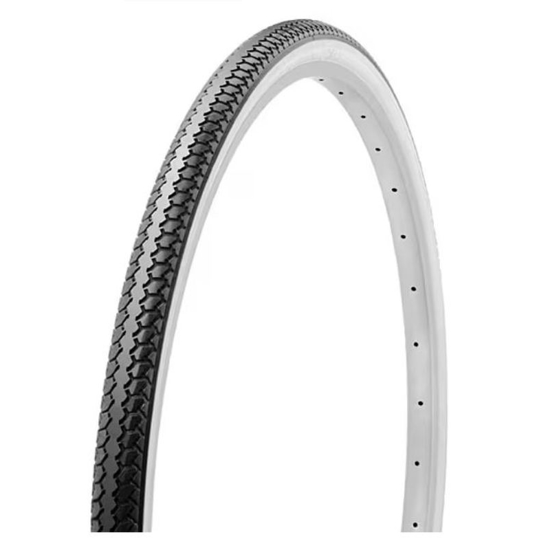 SHINKO(シンコー) SR078 スタンダードタイヤ 1本巻 27x13/8 W/O  ホワイト/ブラック / 自転車 タイヤ