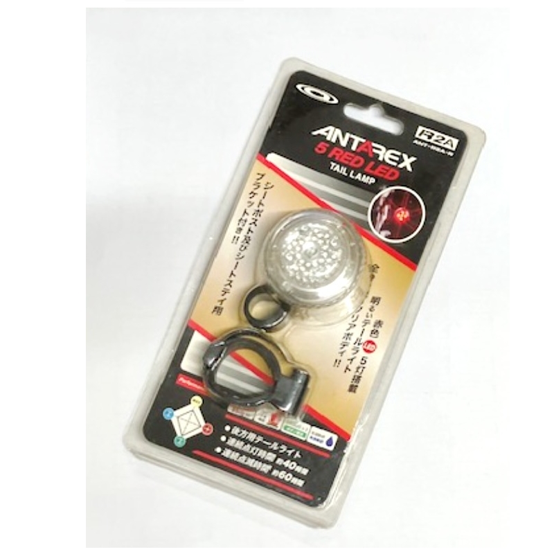Antarex アンタレックス 5 RED LED テールライト 　R2A-R/  クリア / 自転車用ライト