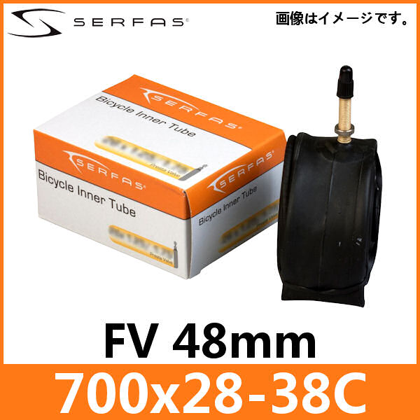 サーファス クロス チューブ 仏式 700x28-38C FV48mm (762896) SERFAS インナー チューブ