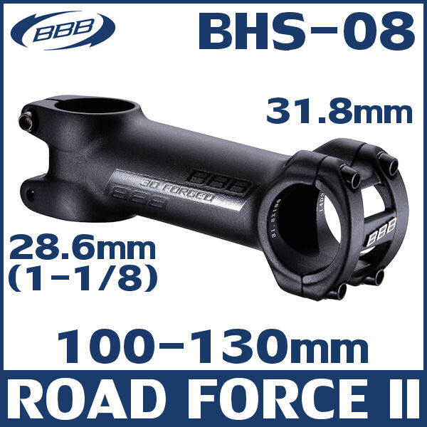 BBB ロードフォース2 BHS-08 (100-130mm) ブラック ROAD FORCE II ステム