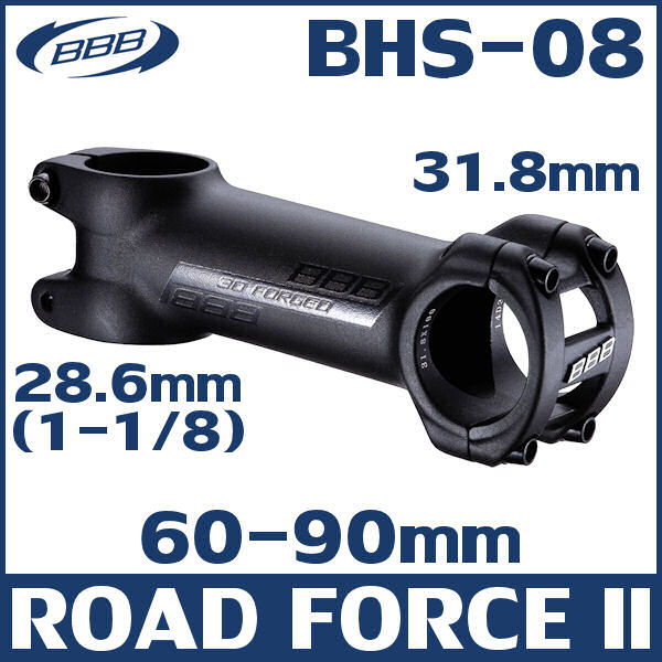 BBB ロードフォース2 BHS-08 (60-90mm) ブラック ROAD FORCE II ステム