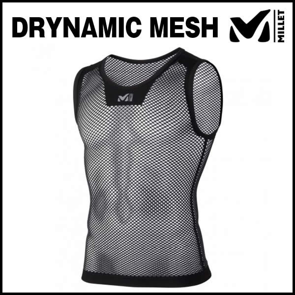 ミレー ドライナミック メッシュ NS クルー MIV01248-0247 (ブラックノワール) MILLET DRYNAMIC MESH NS CREW ベースレイヤー メンズ