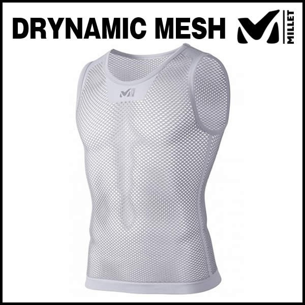 ミレー ドライナミック メッシュ NS クルー MIV01248-2601 (ライトグレー) MILLET DRYNAMIC MESH NS CREW ベースレイヤー メンズ