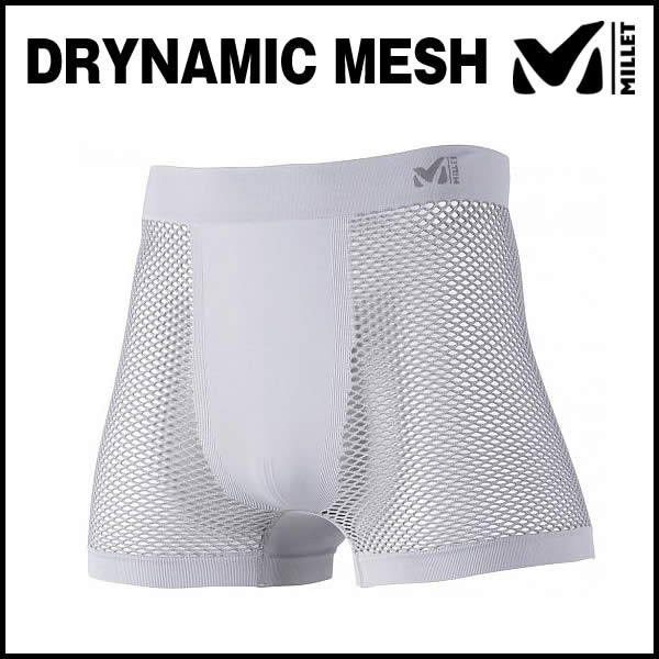 ミレー ドライナミック メッシュ ボクサー MIV01250-2601 (ライトグレー) MILLET DRYNAMIC MESH BOXER ベースレイヤー メンズ