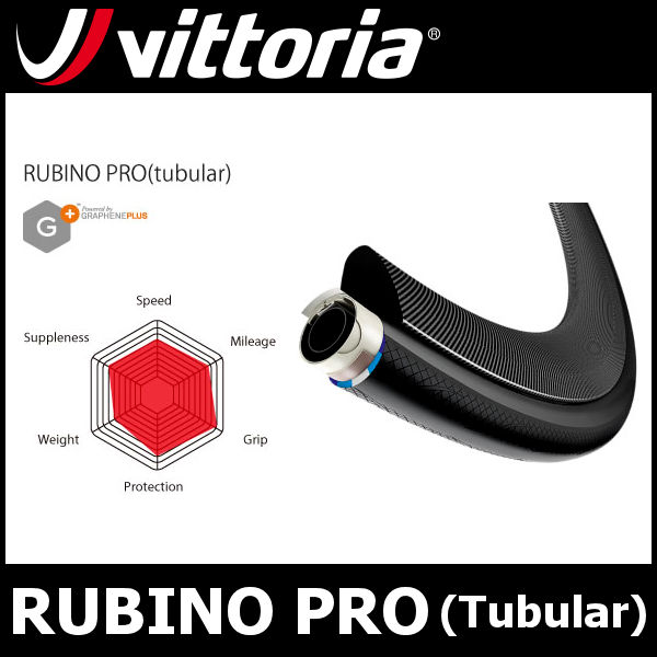 ビットリア ルビノ プロ チューブラー 700x25C チューブラータイヤ Vittoria RUBINO PRO Tubular ロード用タイヤ