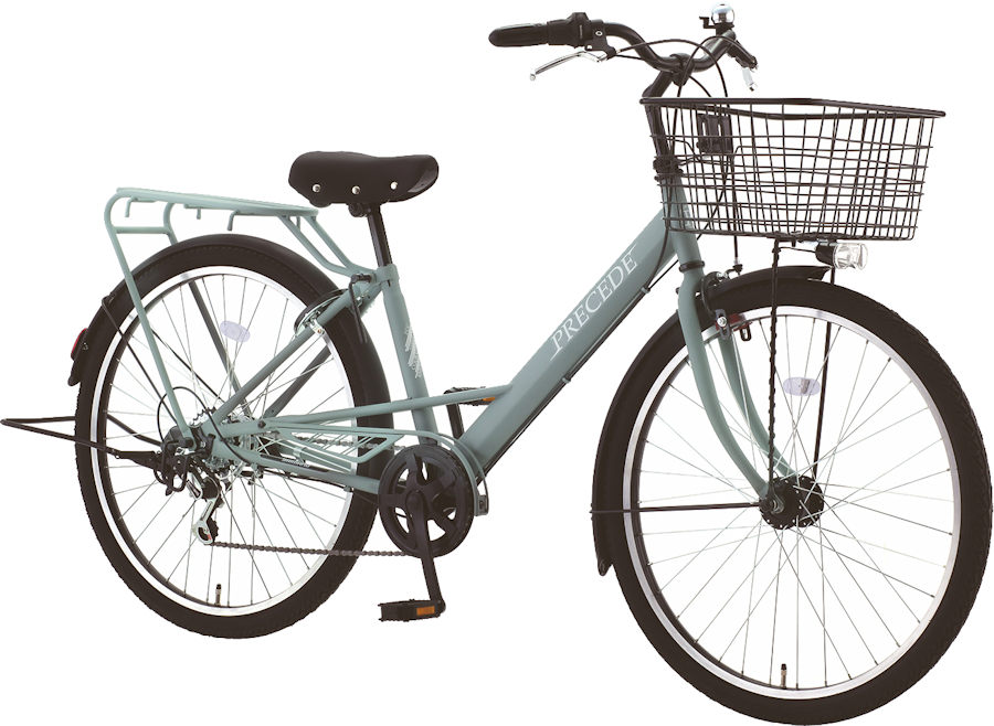 サカモトテクノ 26インチ プリシード 外装6段変速 オートライト (3color) SAKAMOTO TECHNO PRECEDE 266 AT S-tech シティサイクル