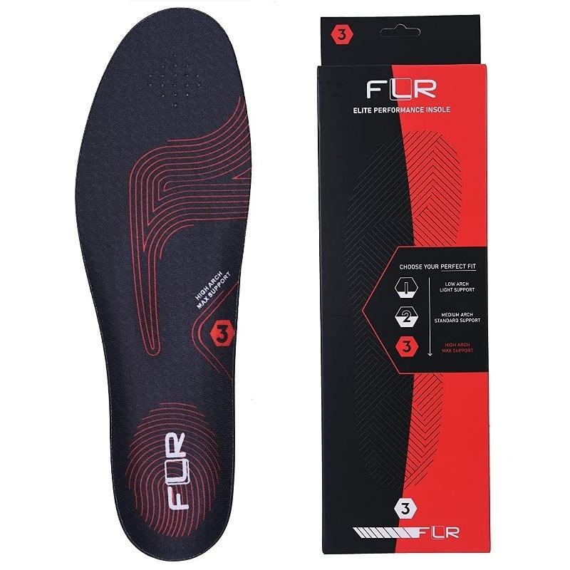 FLR エリートパフォーマンスインソール (レッド) ロード サイクル ビンディング シューズ中敷き　42/43用