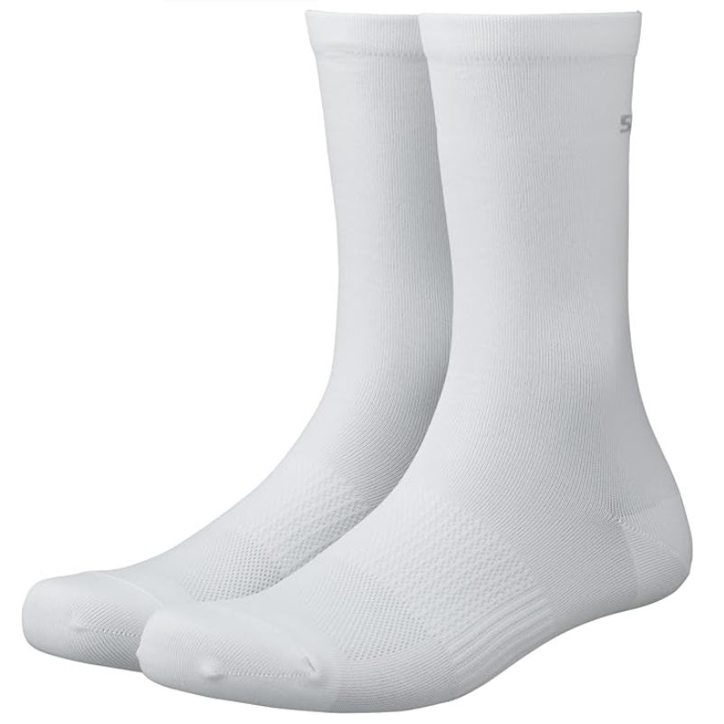 シマノ(SHIMANO) サイクリングソックス PERFOMANCE （3ペア） ホワイト S-M