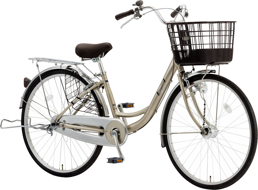 シティサイクル シオノ エレガント 24 オートライト (アッシュゴールド) SHIONO ELEGANT 24 塩野自転車