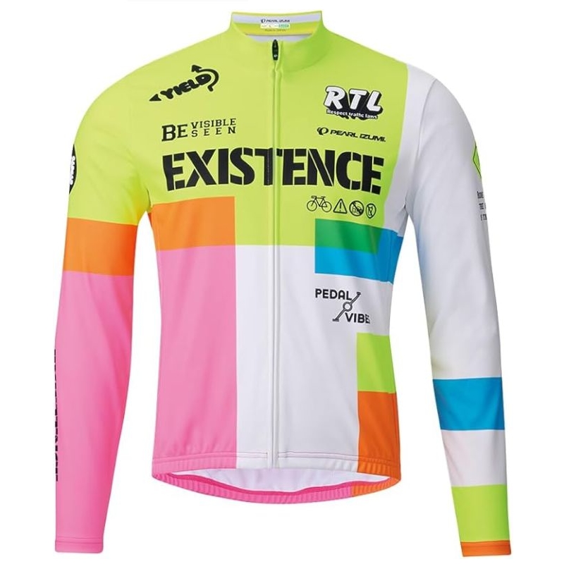 PEARL IZUMI プリント ジャージ(3455-BL/13 ネオン)Lサイズ パールイズミ メンズ サイクルジャージ (ベーシックフィット)